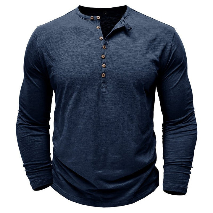 Brent | Classic Long-Sleeve Henley Shirt