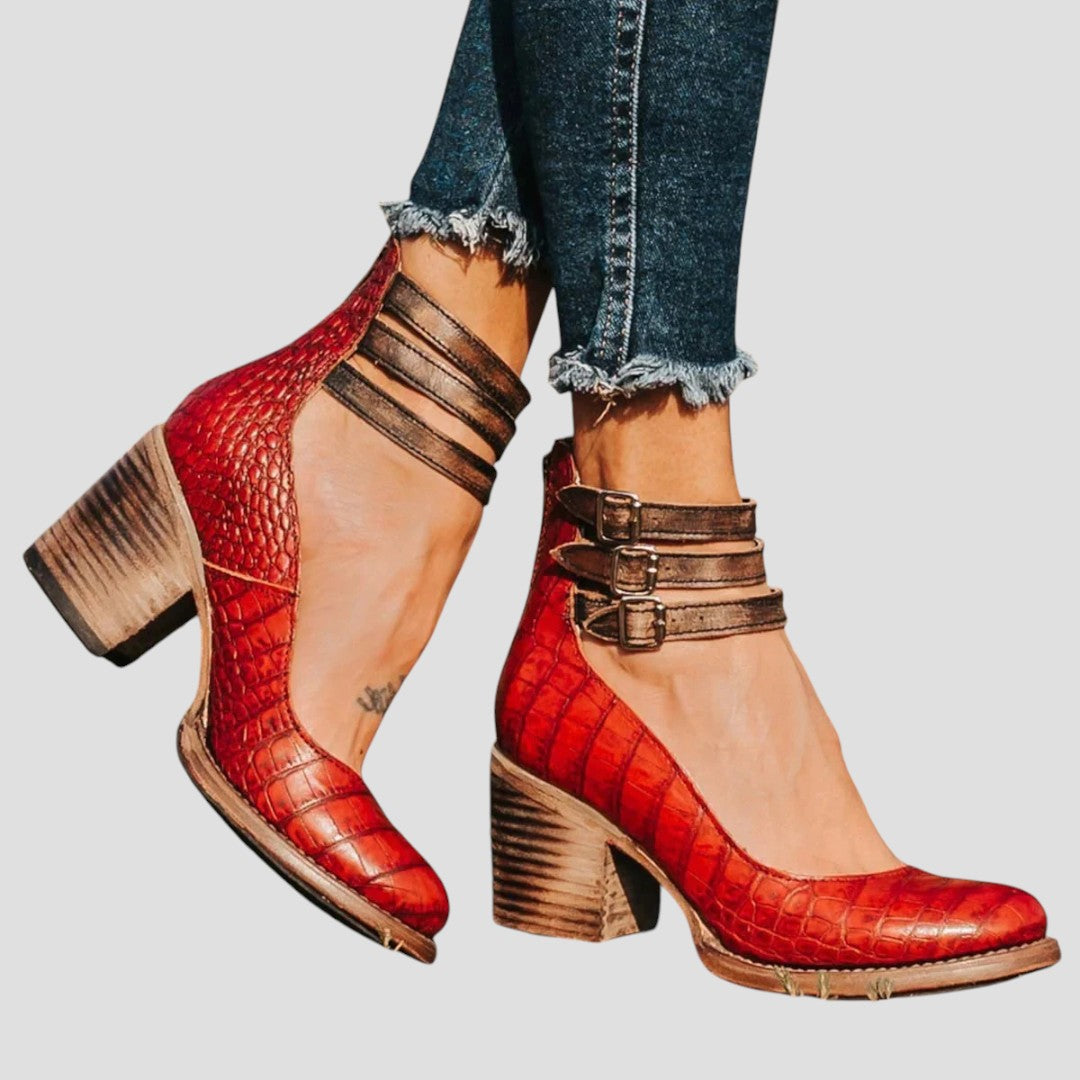 Clodagh | Buckle Strap Block Heel Mary Jane