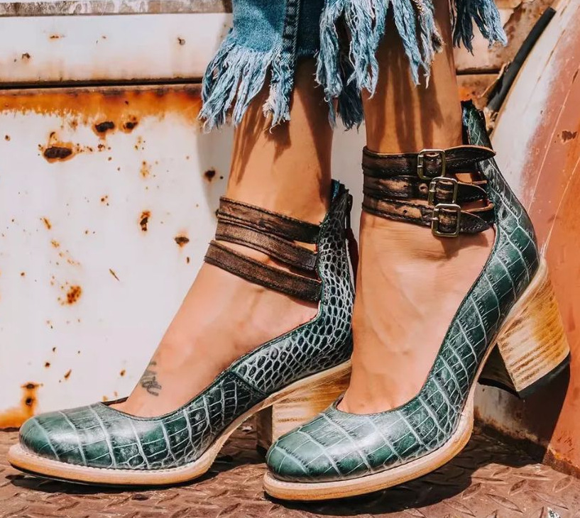 Emmeline | Multi-Strap Block Heel Ankle Boots