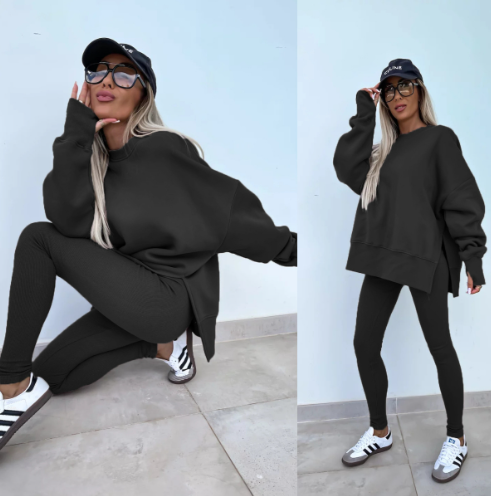 Anabel | Round Neck Sweatshirt Set