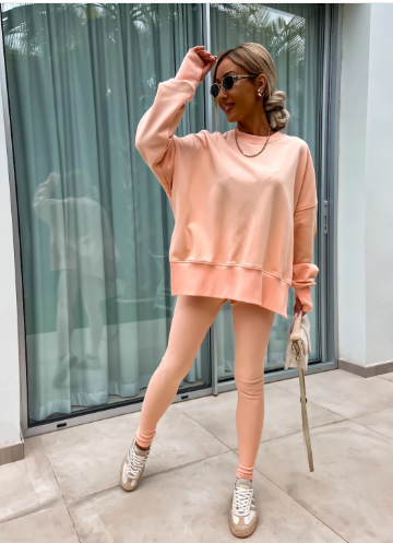Anabel | Round Neck Sweatshirt Set