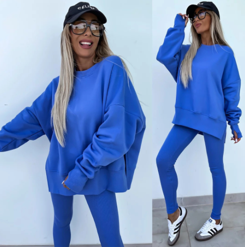 Anabel | Round Neck Sweatshirt Set