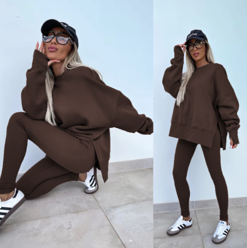 Anabel | Round Neck Sweatshirt Set