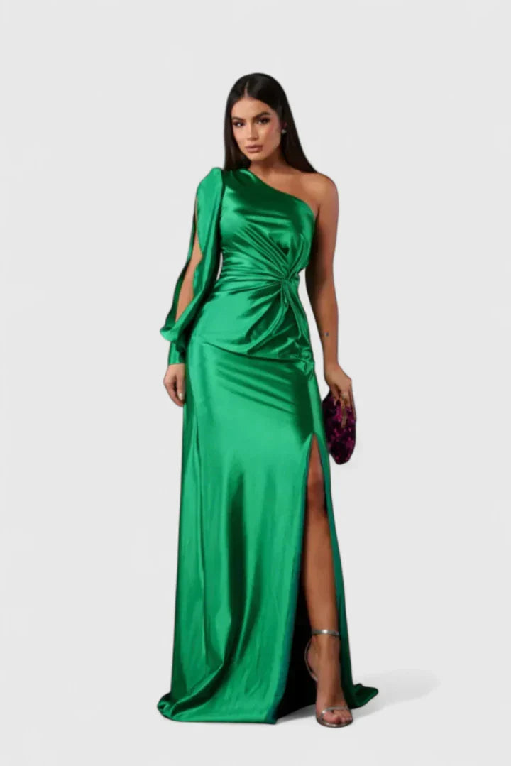 Denicia | One-Shoulder Elegant Maxi Dress