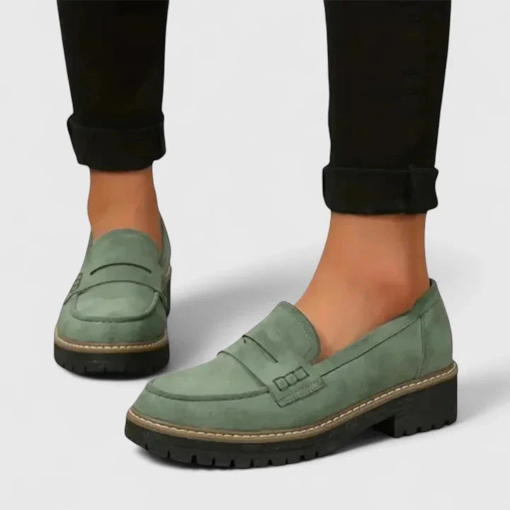 Amity | Chunky Lug Sole Penny Loafers