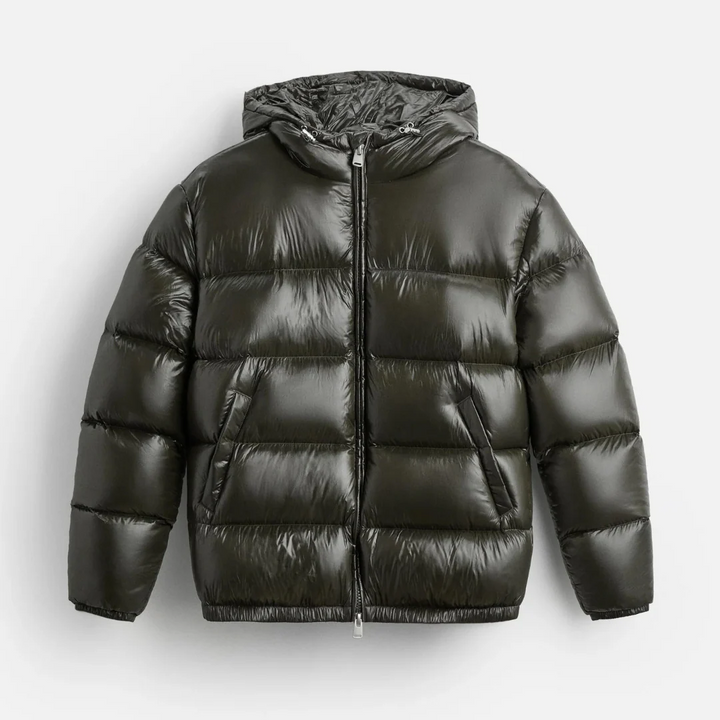 Alvin | Shiny Hooded Quilted Jacket