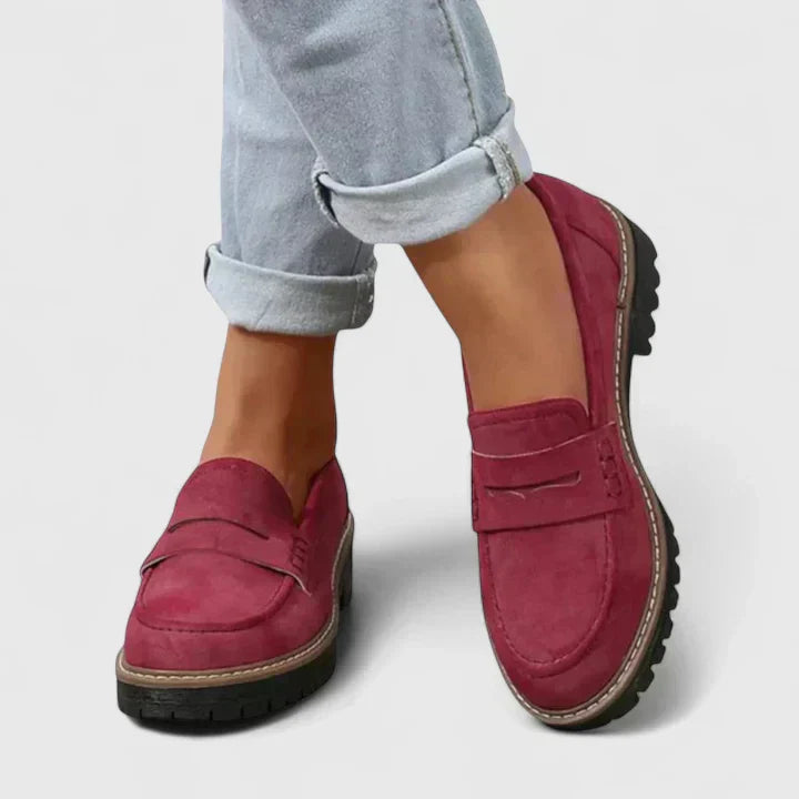 Amity | Chunky Lug Sole Penny Loafers