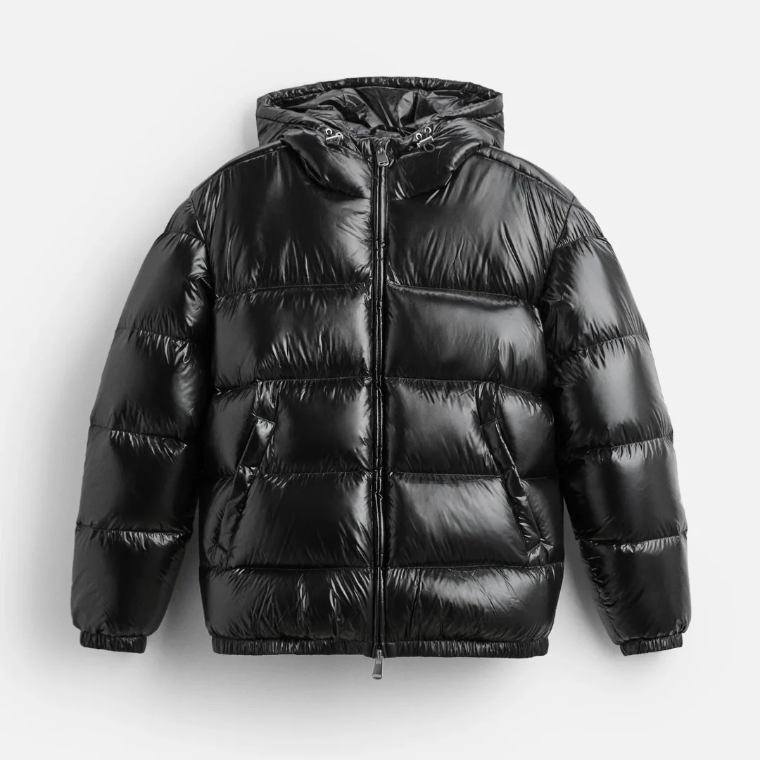 Alvin | Shiny Hooded Quilted Jacket