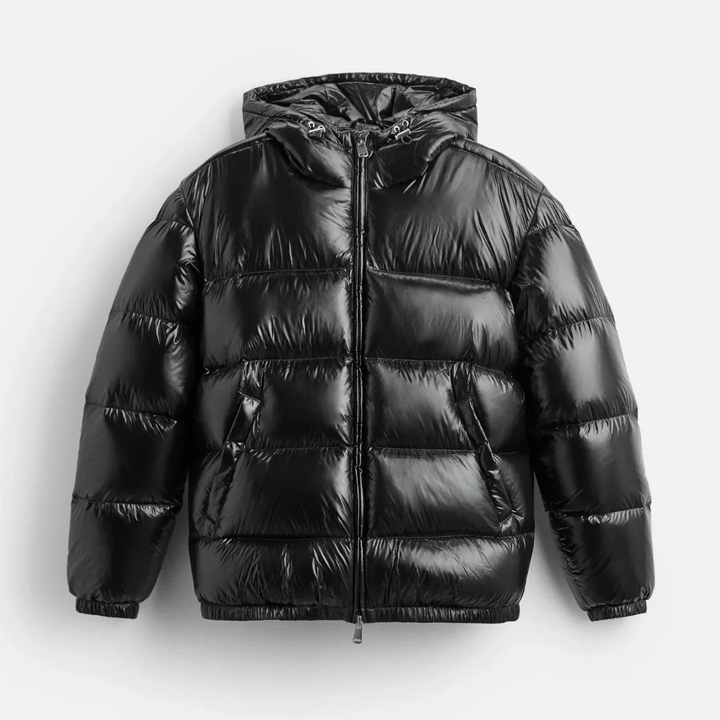 Alvin | Shiny Hooded Quilted Jacket