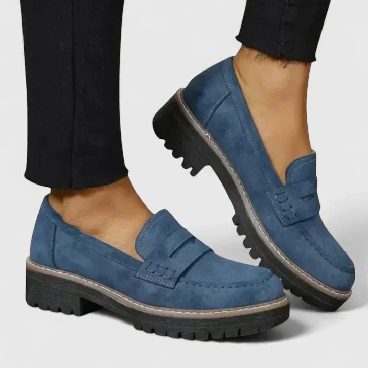 Amity | Chunky Lug Sole Penny Loafers
