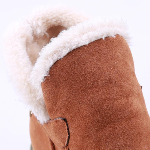Moriah | Faux Fur Lined Ankle Boots Chunky Sole