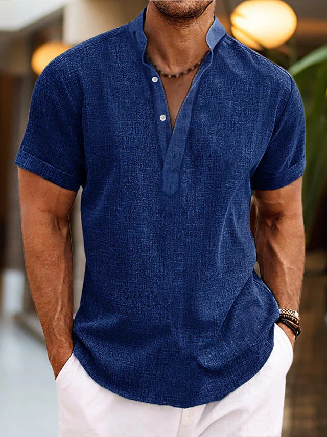 Clifford | Short Sleeve Henley Shirt