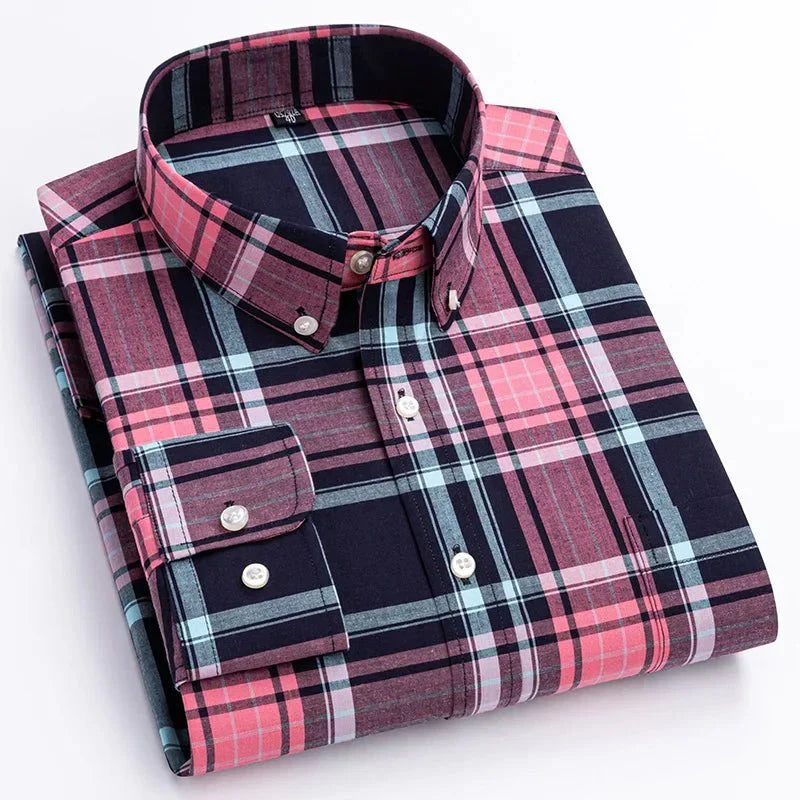 Corey | Plaid Button-Down Casual Shirt