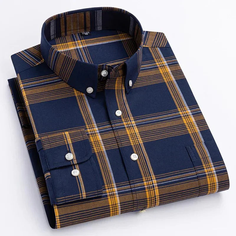 Corey | Plaid Button-Down Casual Shirt