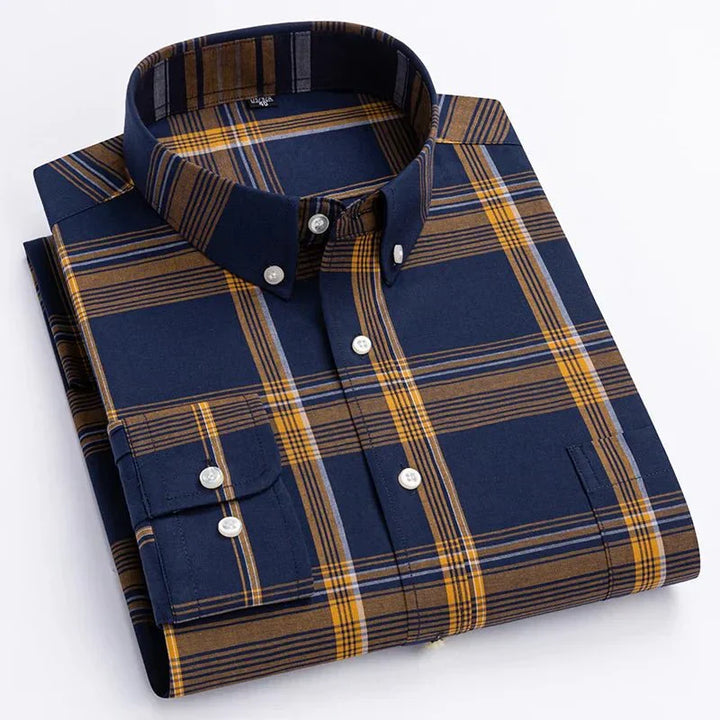 Corey | Plaid Button-Down Casual Shirt