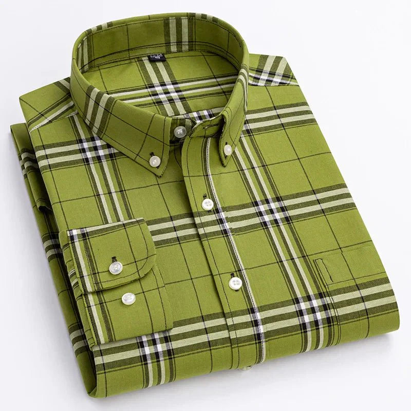 Corey | Plaid Button-Down Casual Shirt