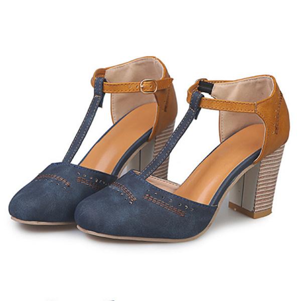 Hettie | T-Strap Block Heel Mary Janes