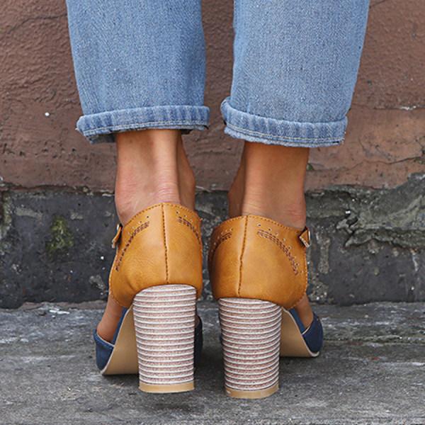 Hettie | T-Strap Block Heel Mary Janes