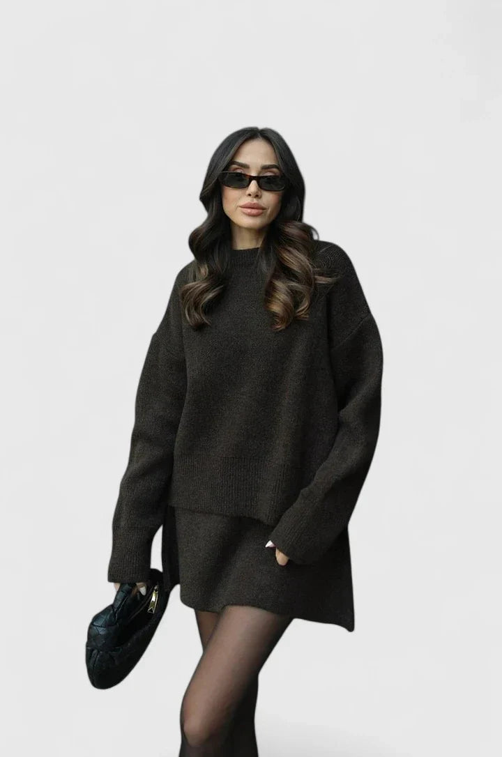 Annette | Knitted Sweater and Skirt Set