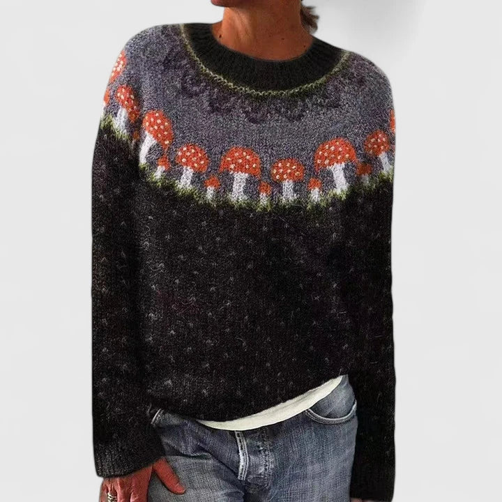 Mollie | Fair Isle Knit Pullover Sweater
