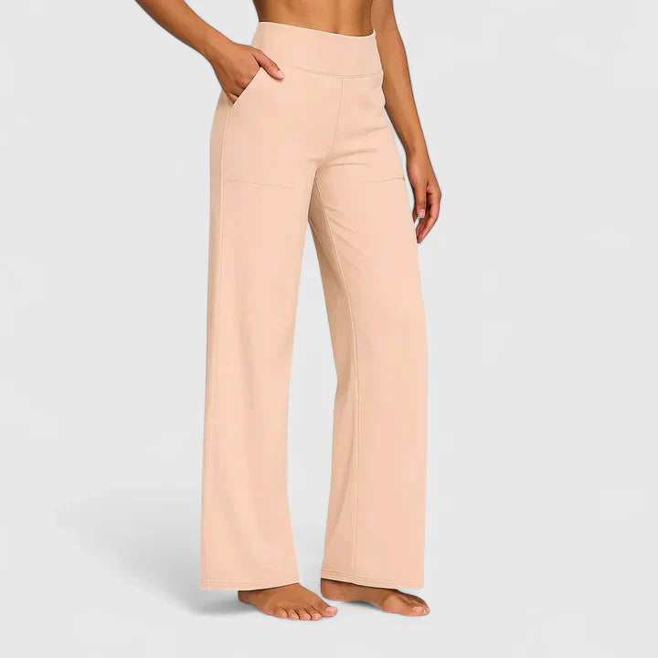 Lindsay | High Waist Wide Leg Pants with Pockets