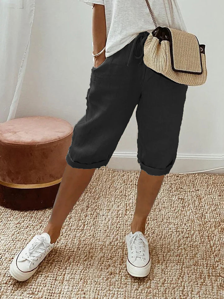 Arnold | Rolled Hem Drawstring Shorts