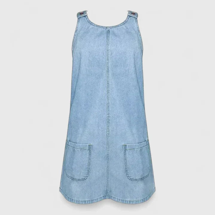 Alissia | Denim Pocket Midi Dress