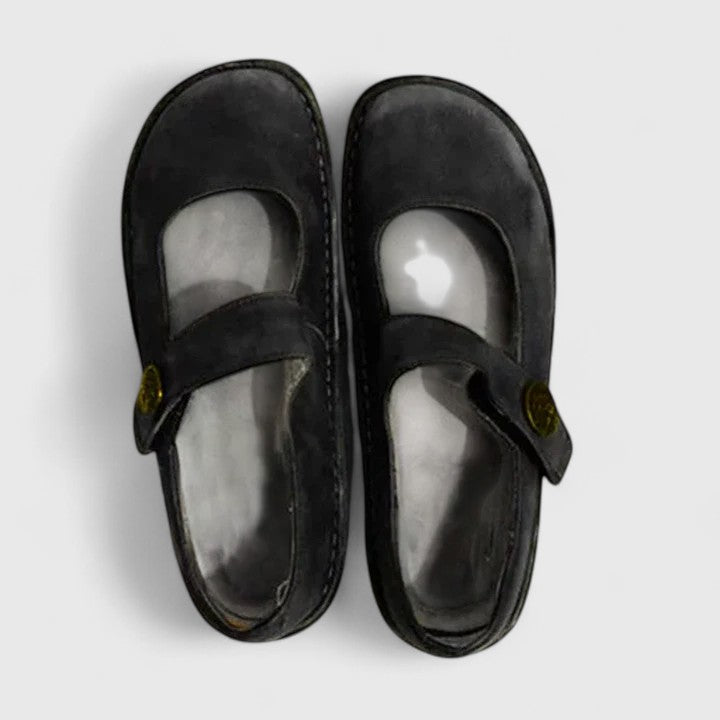 Angeline | Contrast Stitch Mary Jane Flats