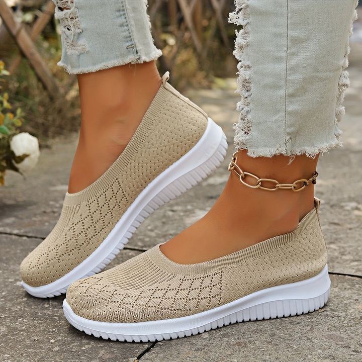 Loretta | Knit Mesh Slip-On Sneakers for Women