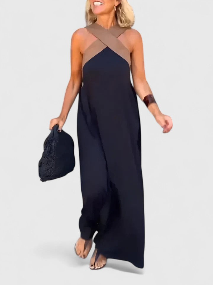 Aminata | Elegant Crossback Summer Dress