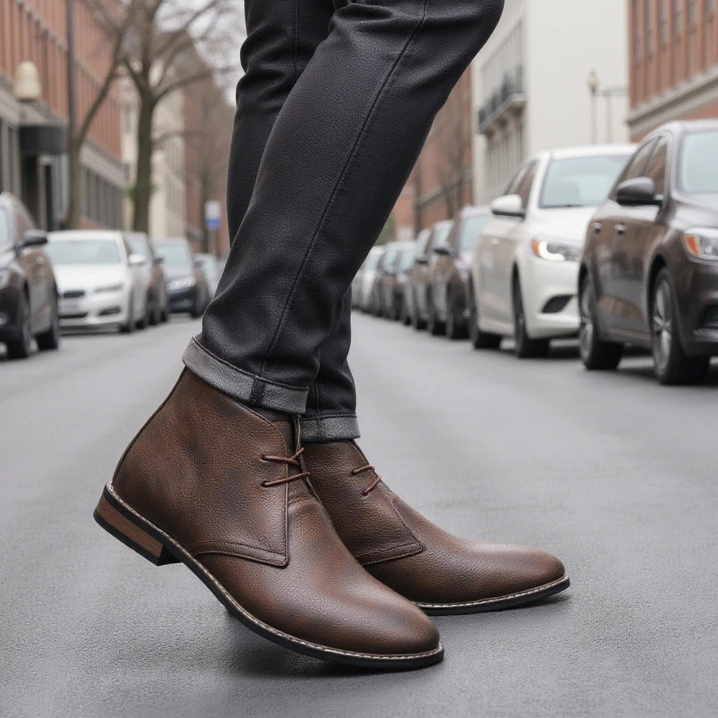 Preston | Classic Lace-Up Ankle Boots