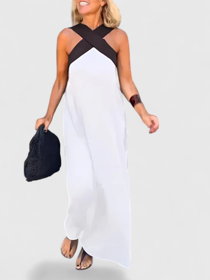 Aminata | Elegant Crossback Summer Dress