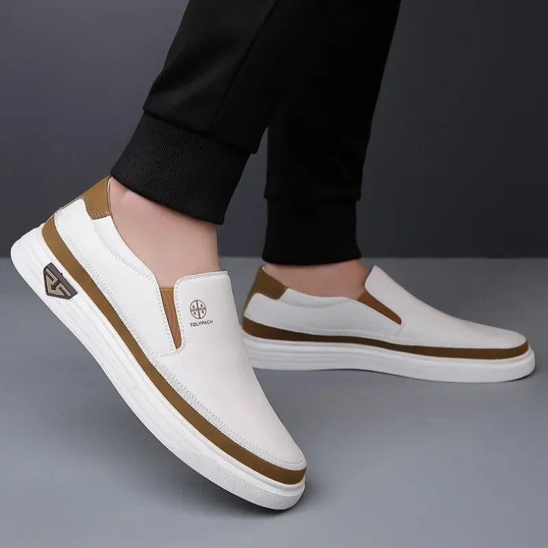 Arturo | Low-Top Slip-On Contrast Sole Shoes