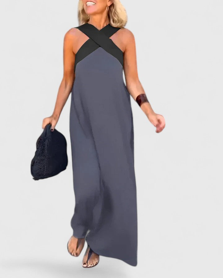 Aminata | Elegant Crossback Summer Dress