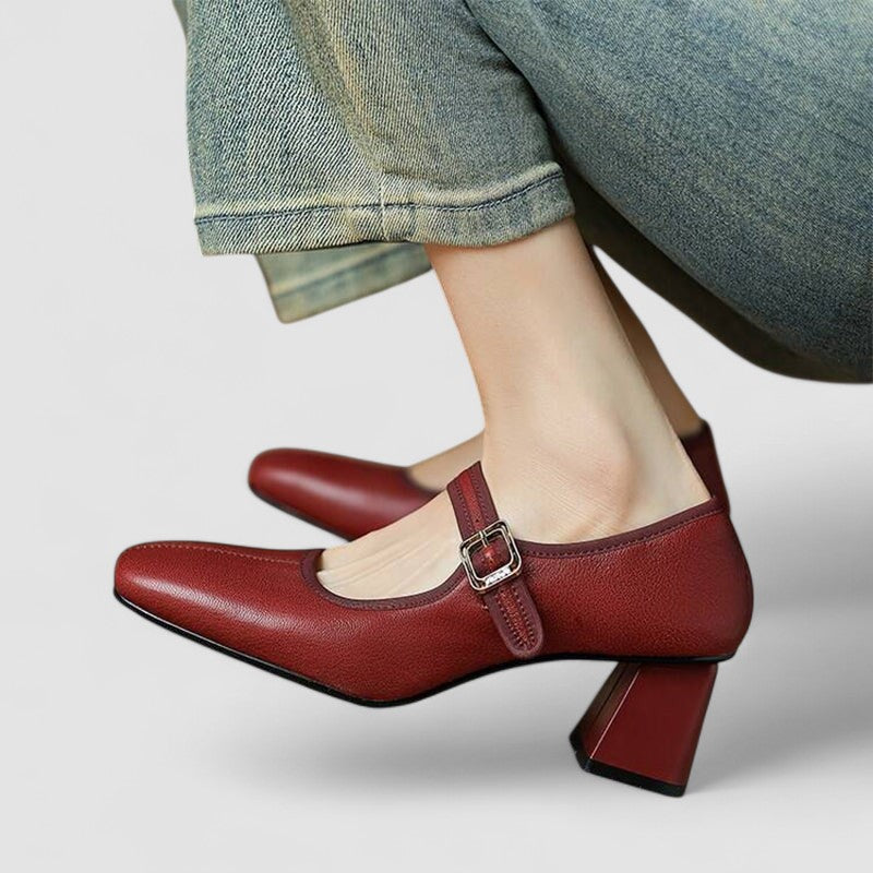 Basma | Double Strap Mary Jane Flats