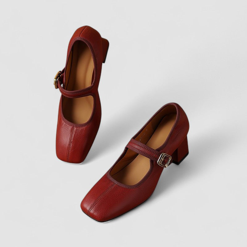Basma | Double Strap Mary Jane Flats
