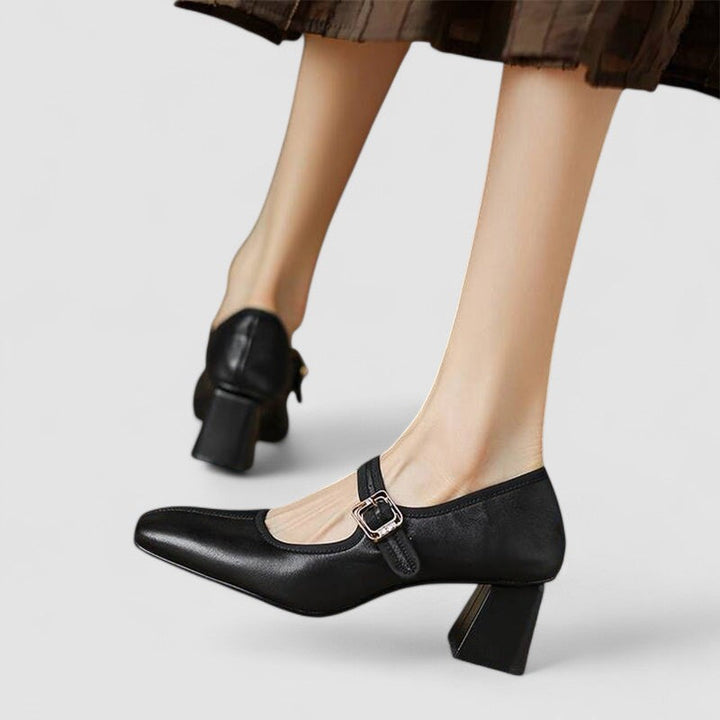 Basma | Double Strap Mary Jane Flats