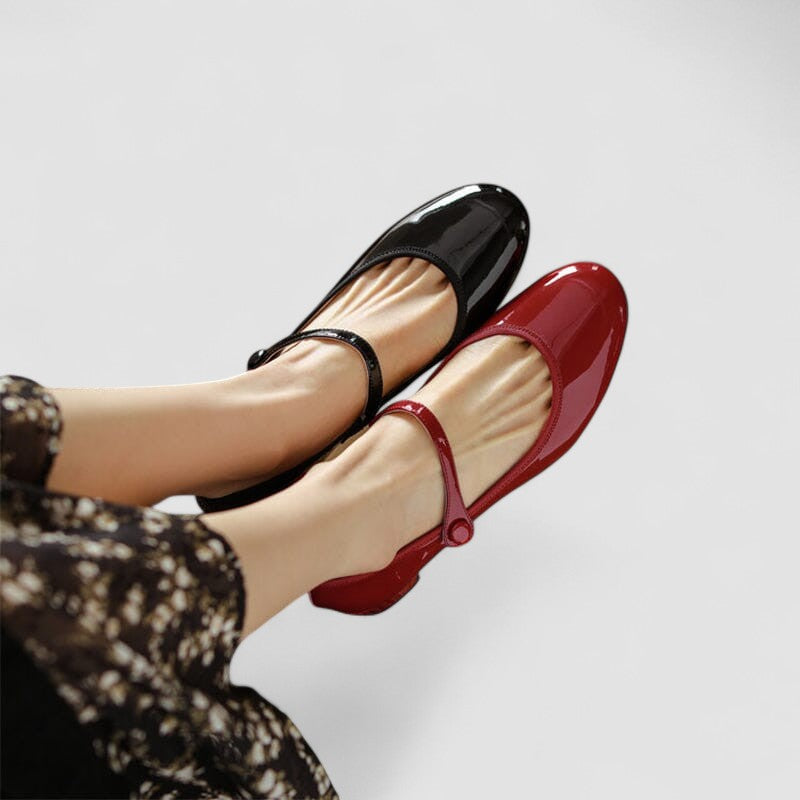 Klara | Patent Block-Heel Mary Jane Shoes