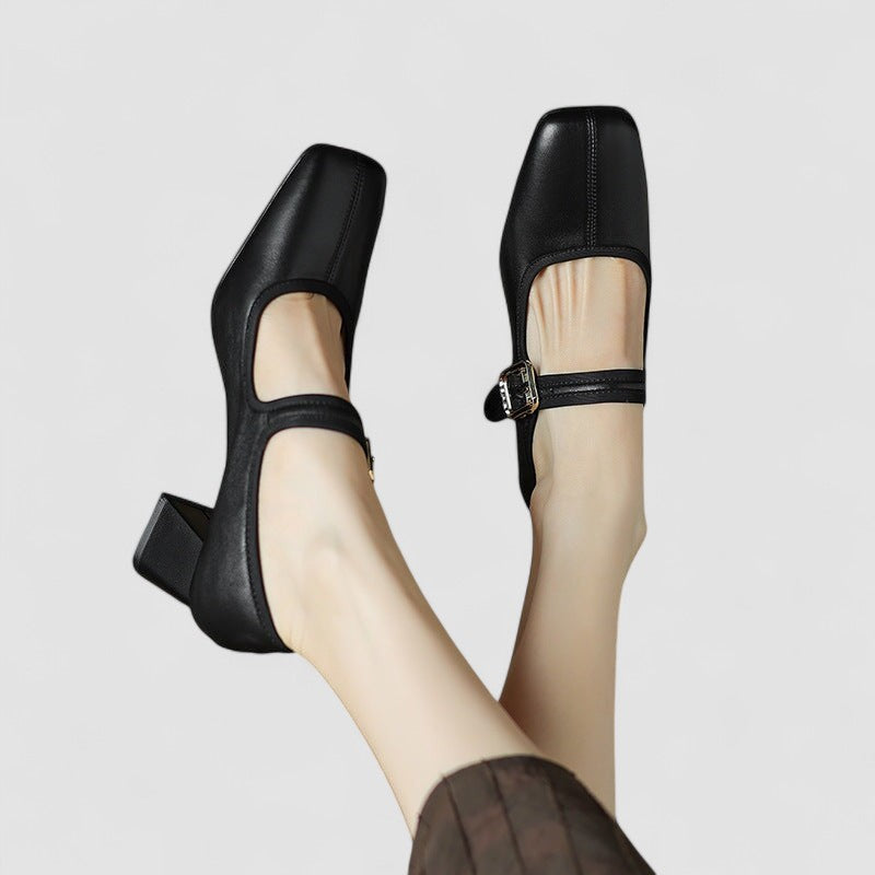 Basma | Double Strap Mary Jane Flats