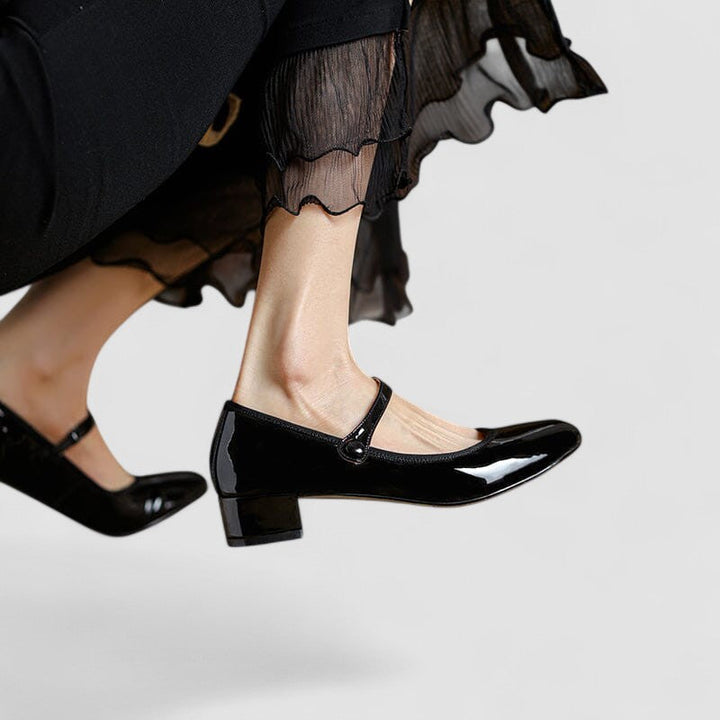 Klara | Patent Block-Heel Mary Jane Shoes
