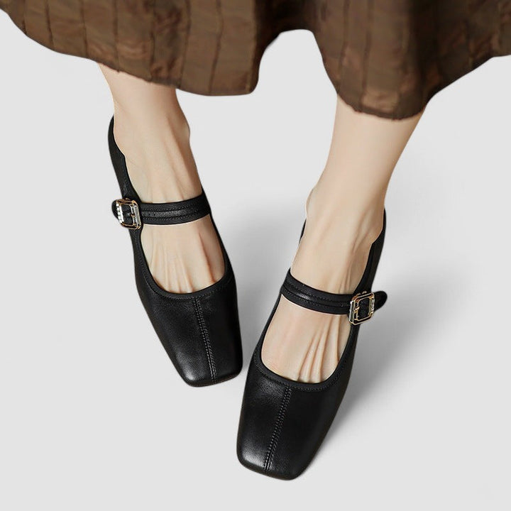 Basma | Double Strap Mary Jane Flats