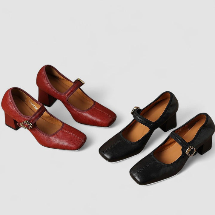 Basma | Double Strap Mary Jane Flats
