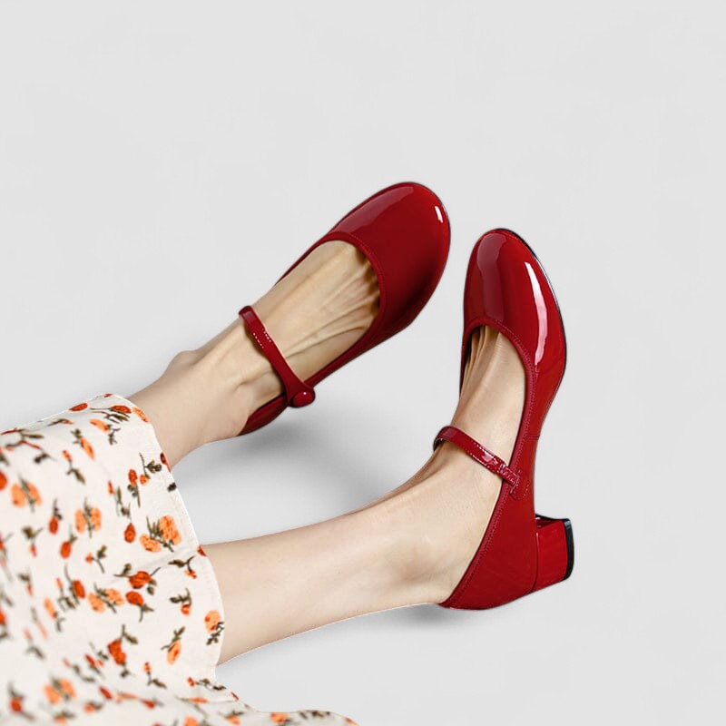 Klara | Patent Block-Heel Mary Jane Shoes