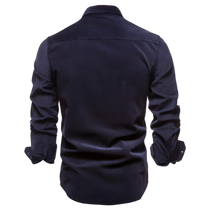 Adam | Military Style Long Sleeve Shirt