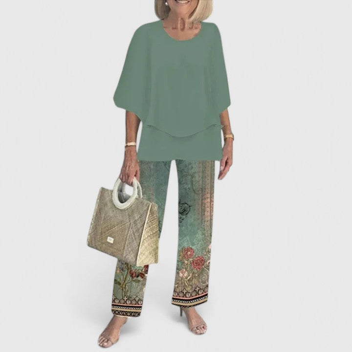 Poppy | Printed Pants Set