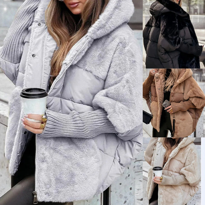 Lia | Hooded Faux Fur Puffer Jacket