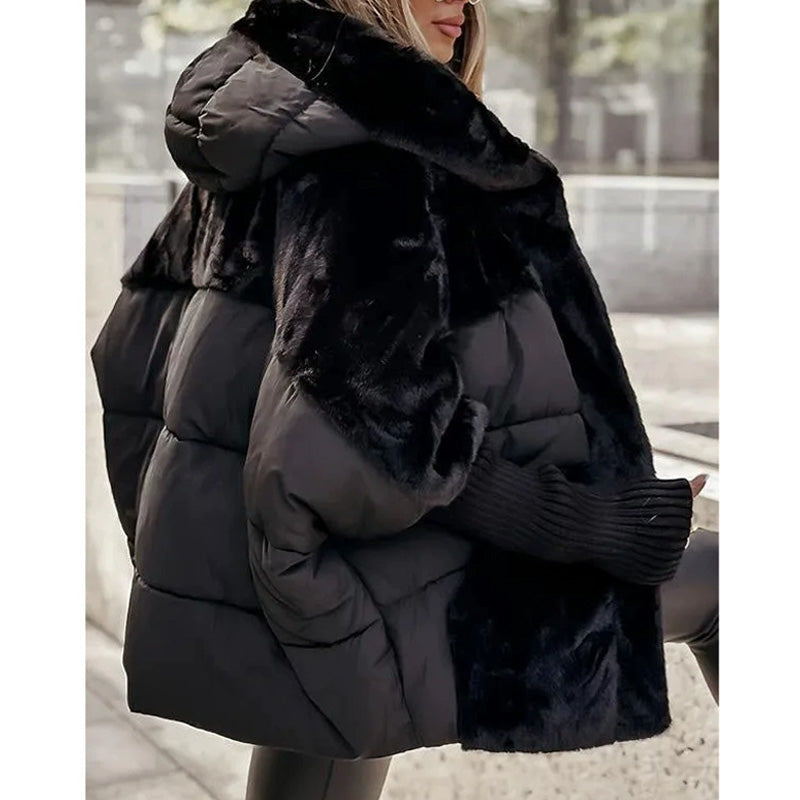 Lia | Hooded Faux Fur Puffer Jacket