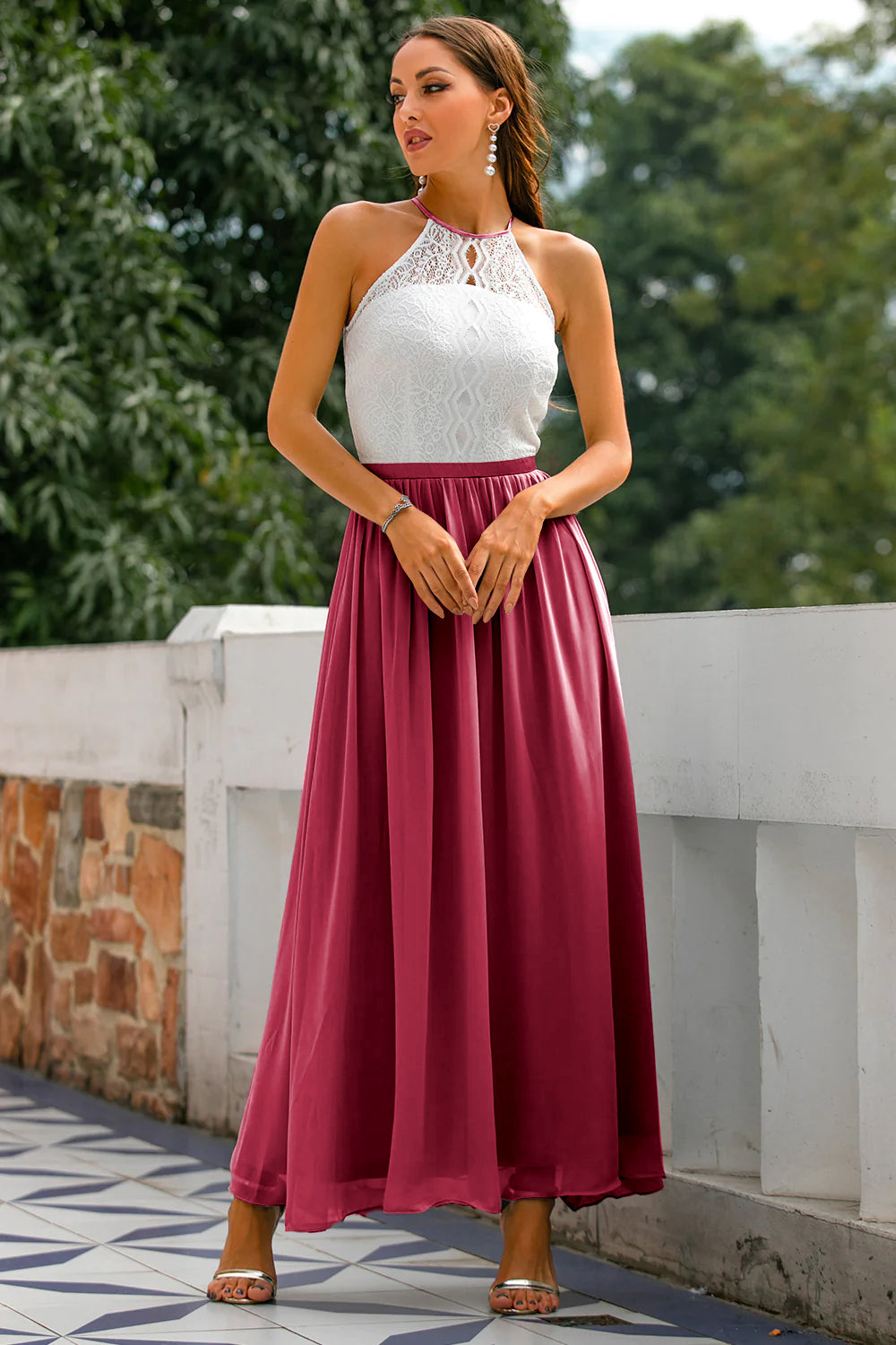 Astra | Halter Maxi Evening Dress
