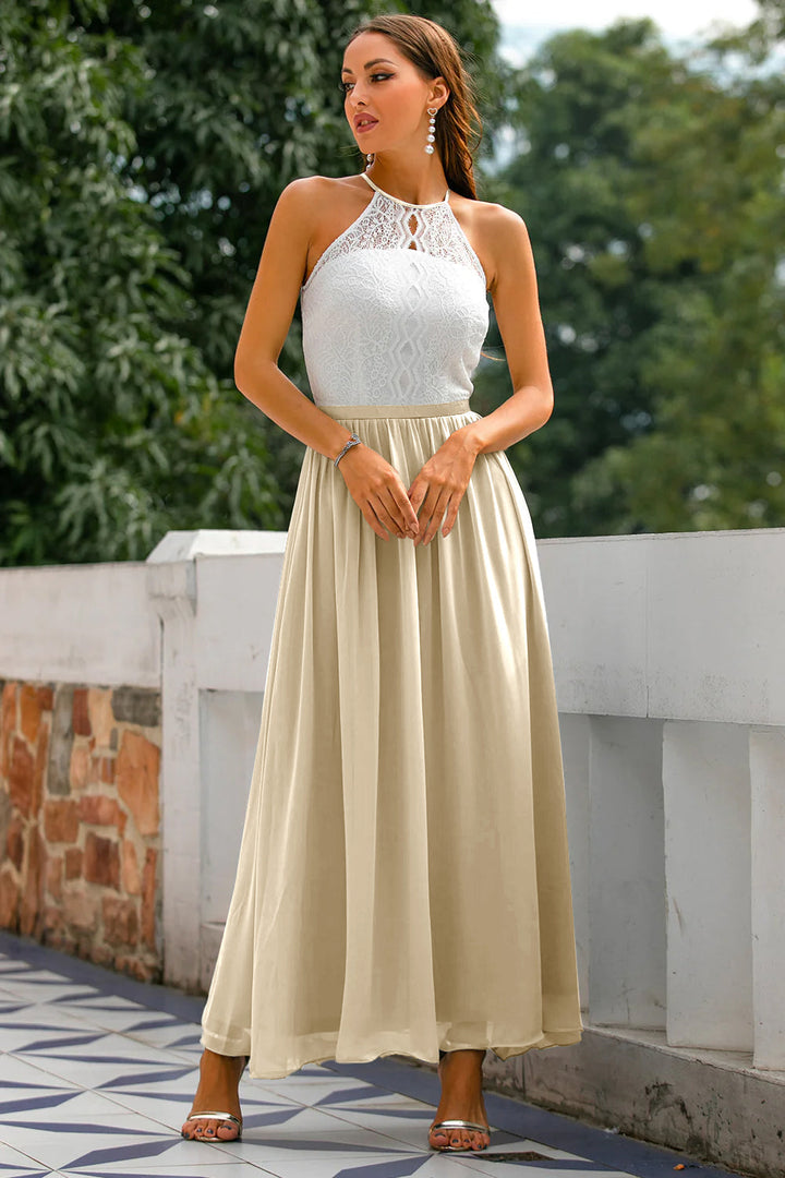 Astra | Halter Maxi Evening Dress