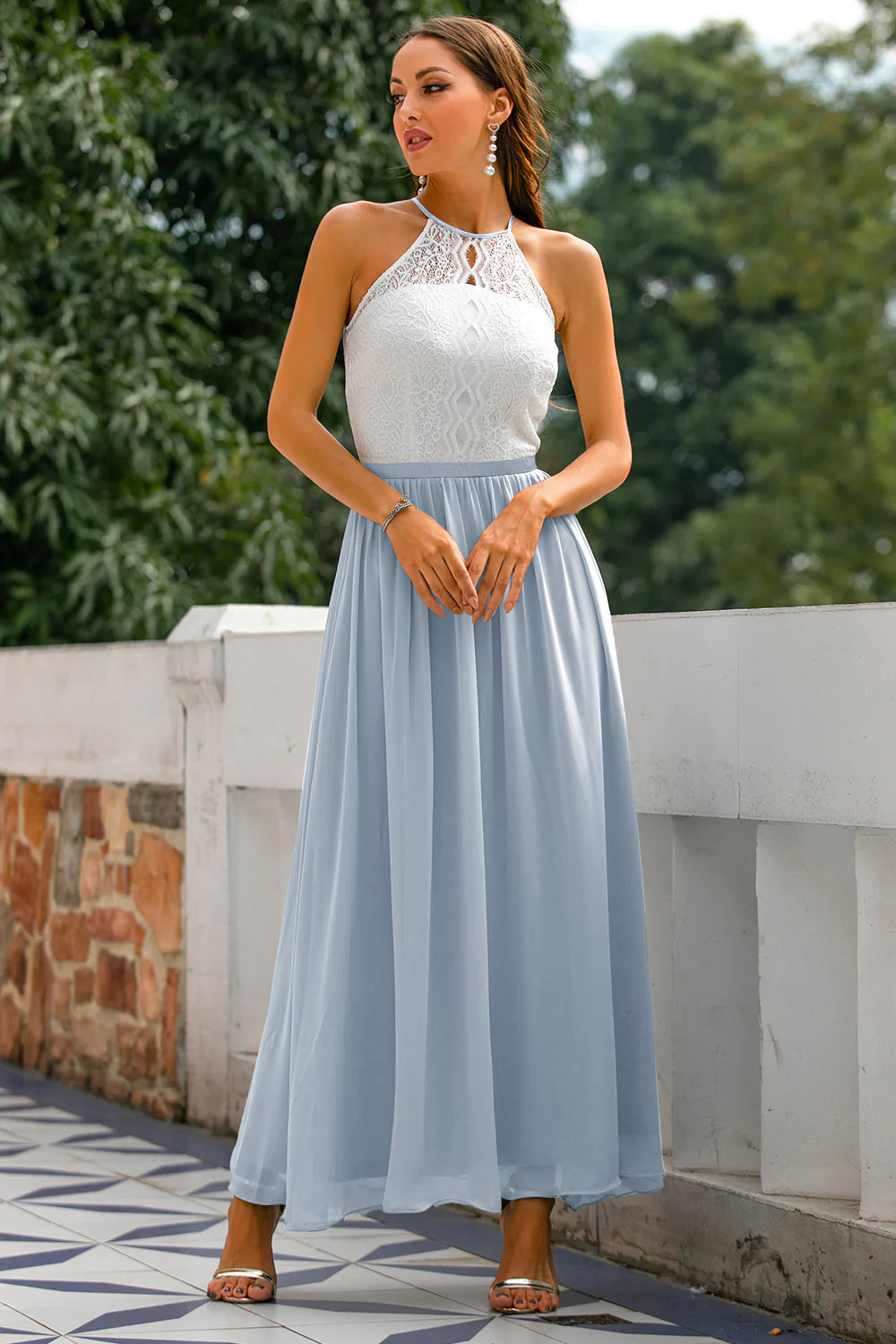 Astra | Halter Maxi Evening Dress
